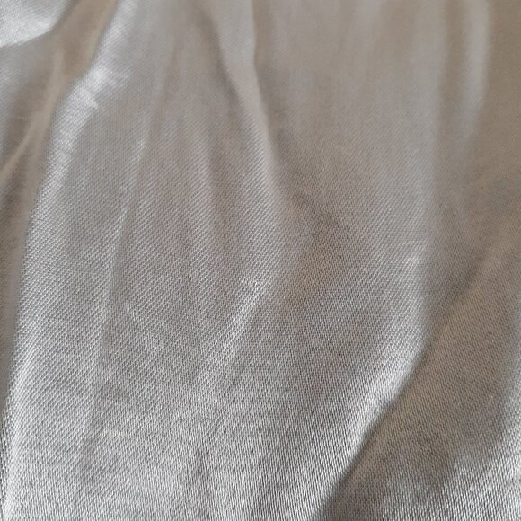 PJ Harlow Women's Size Large Dark Silver Jolie Capri Satin Pajama Pants - Picture 7 of 14